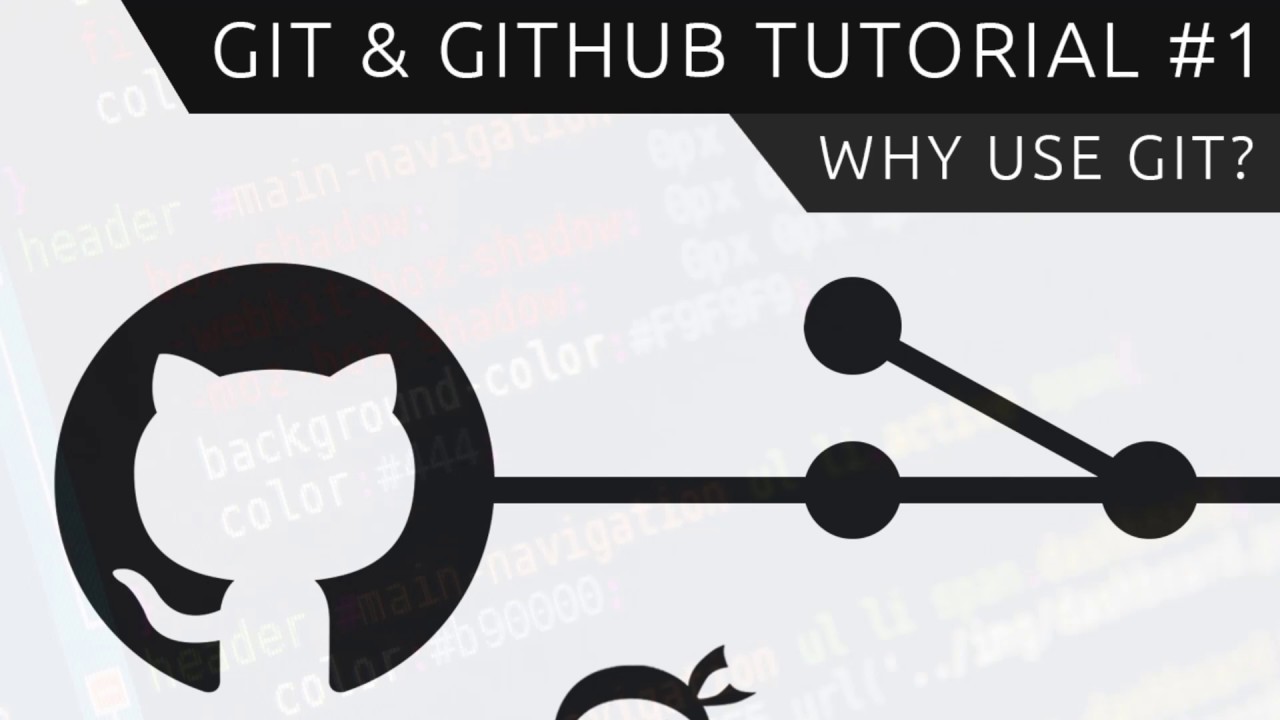 Github cat logo and fork/branch icon.