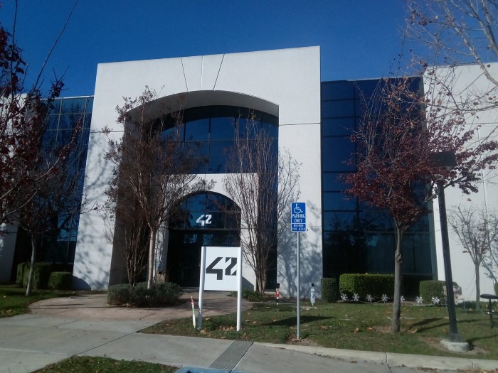 Maybe the beginning of your coding journey. Entrance of the 42 Silicon Valley campus.